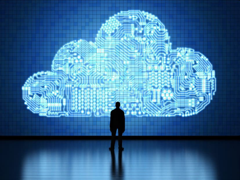 Between on-premises and cloud-based infrastructure